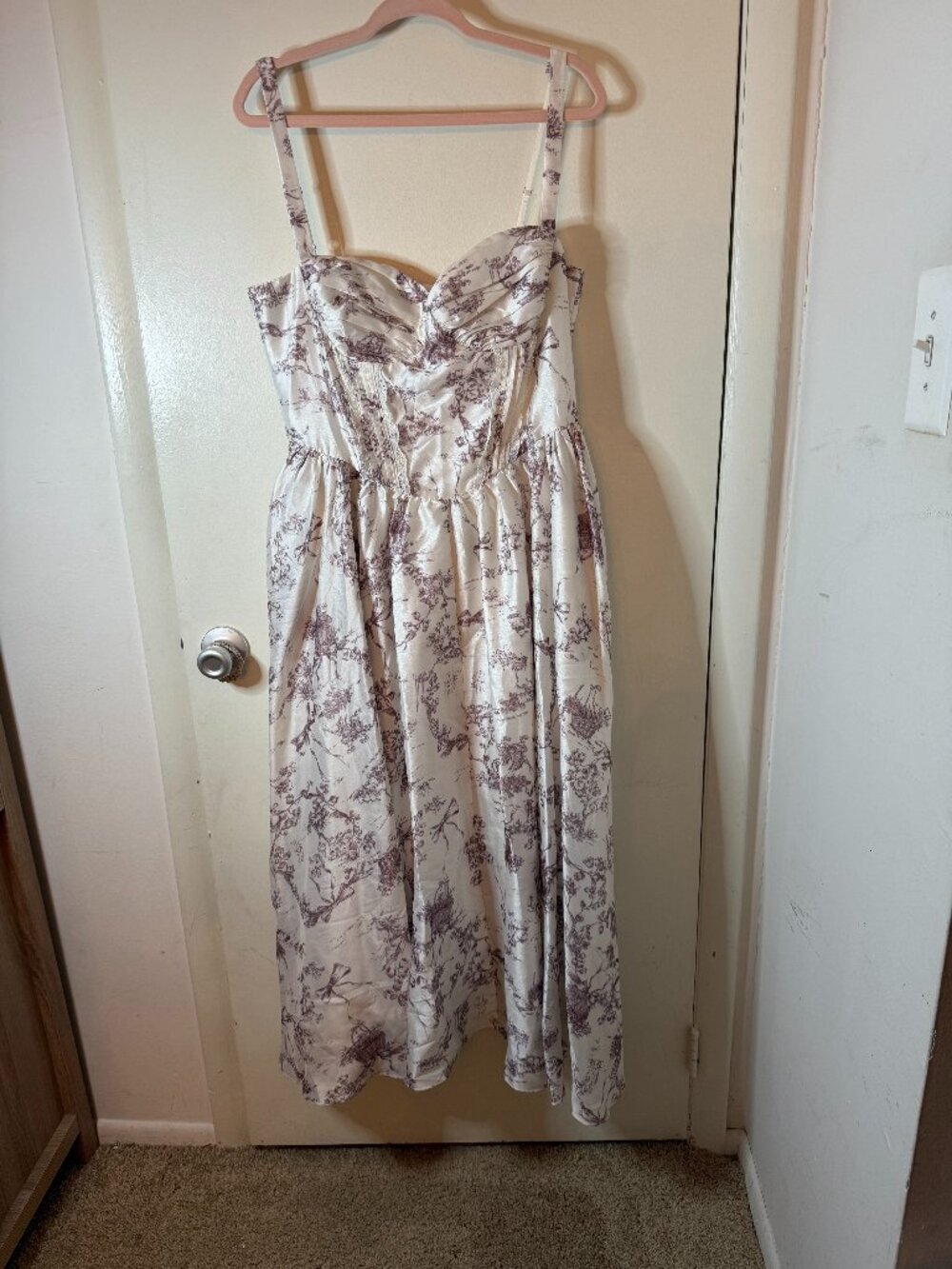 Toile Print Corset Dress - Picture 2 of 3
